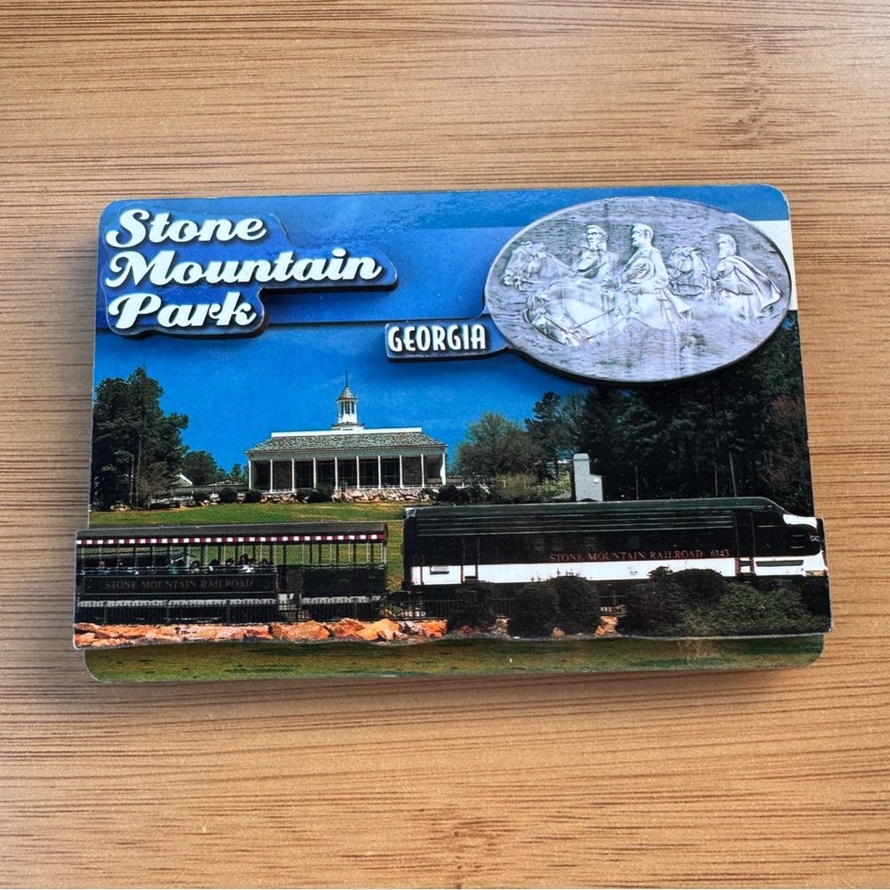 Vintage Stone Mountain Park Georgia Souvenir Magnet